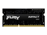 Kingston FURY Impact - DDR3L - module - 4 Go - SO DIMM 204 broches - 1866 MHz / PC3L-14900 - CL11 - 1.35 / 1.5 V - mémoire sans tampon - non ECC - noir KF318LS11IB/4