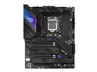 ASUS ROG STRIX Z590-E GAMING WIFI - Carte-mère - ATX - Socket LGA1200 - Z590 Chipset - USB-C Gen2, USB 3.2 Gen 1, USB 3.2 Gen 2, USB-C Gen 2x2 - Wi-Fi 6, 2 x 2.5 Gigabit LAN - carte graphique embarquée (unité centrale requise) - audio HD (8 canaux) 90MB1640-M0EAY0