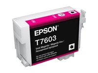 Epson T7603 - 26 ml - Magenta vif - original - blister - cartouche d'encre - pour SureColor P600, SC-P600 C13T76034010