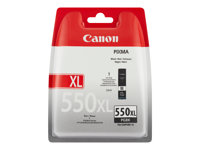 Canon PGI-550PGBK XL - 22 ml - à rendement élevé - noir - original - coque avec sécurité - réservoir d'encre - pour PIXMA iP8750, iX6850, MG5550, MG5650, MG5655, MG6450, MG6650, MG7150, MG7550, MX725, MX925 6431B004