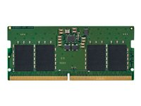 Kingston ValueRAM - DDR5 - kit - 16 Go: 2 x 8 Go - SO DIMM 262 broches - 4800 MHz / PC5-38400 - CL40 - 1.1 V - mémoire sans tampon - non ECC KVR48S40BS6K2-16