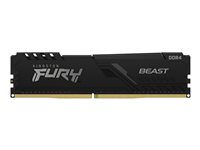 Kingston FURY Beast - DDR3 - kit - 8 Go: 2 x 4 Go - DIMM 240 broches - 1866 MHz / PC3-14900 - CL10 - 1.5 V - mémoire sans tampon - non ECC - noir KF318C10BBK2/8