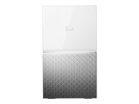 WD My Cloud Home Duo WDBMUT0200JWT - Dispositif de stockage personnel dans le nuage - 2 Baies - 20 To - HDD 10 To x 2 - RAID 1, JBOD - Gigabit Ethernet WDBMUT0200JWT-EESN