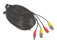Yale - Rallonge électrique/vidéo - BNC, power DC jack mâle pour BNC, power DC jack - 30 m SV-BNC30