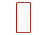 OtterBox React Series - ProPack Packaging - coque de protection pour téléphone portable - rouge power - pour Samsung Galaxy S21 5G 77-81604