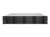 QNAP TS-h1277XU-RP - Serveur NAS - 12 Baies - rack-montable - SATA 6Gb/s - RAID RAID 0, 1, 5, 6, 10, 50, JBOD, disque de réserve 5, 6 disques de secours, 60, disque de réserve 10, RAID TP - RAM 128 Go - Gigabit Ethernet / 10 Gigabit Ethernet / 10Gbps SFP+ - iSCSI support - 2U TS-H1277XU-RP-3700X-128G